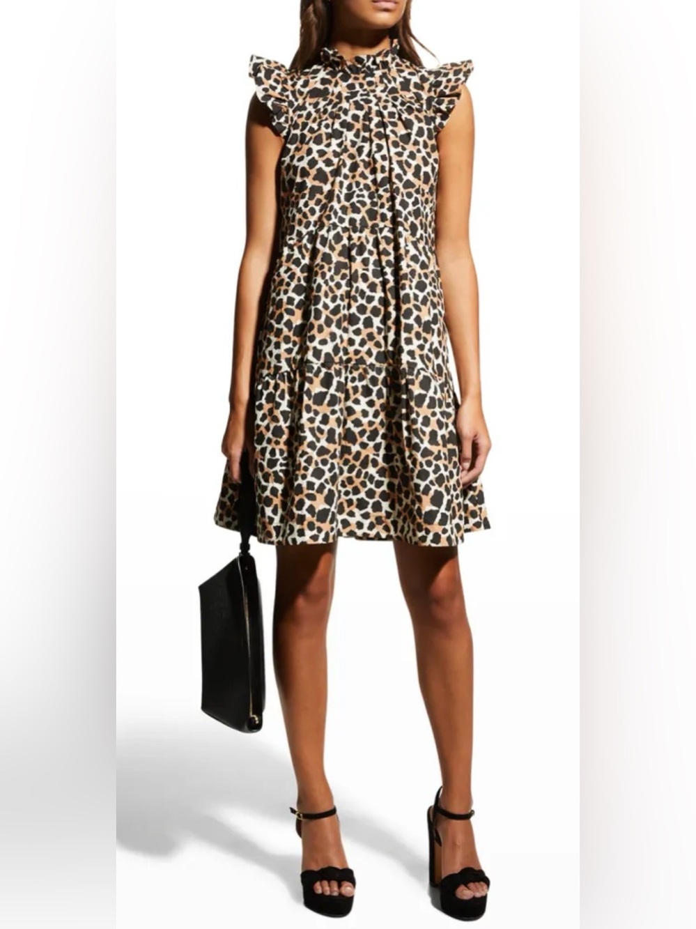 NWT Sea New York Apollo tiered leopard dress 2